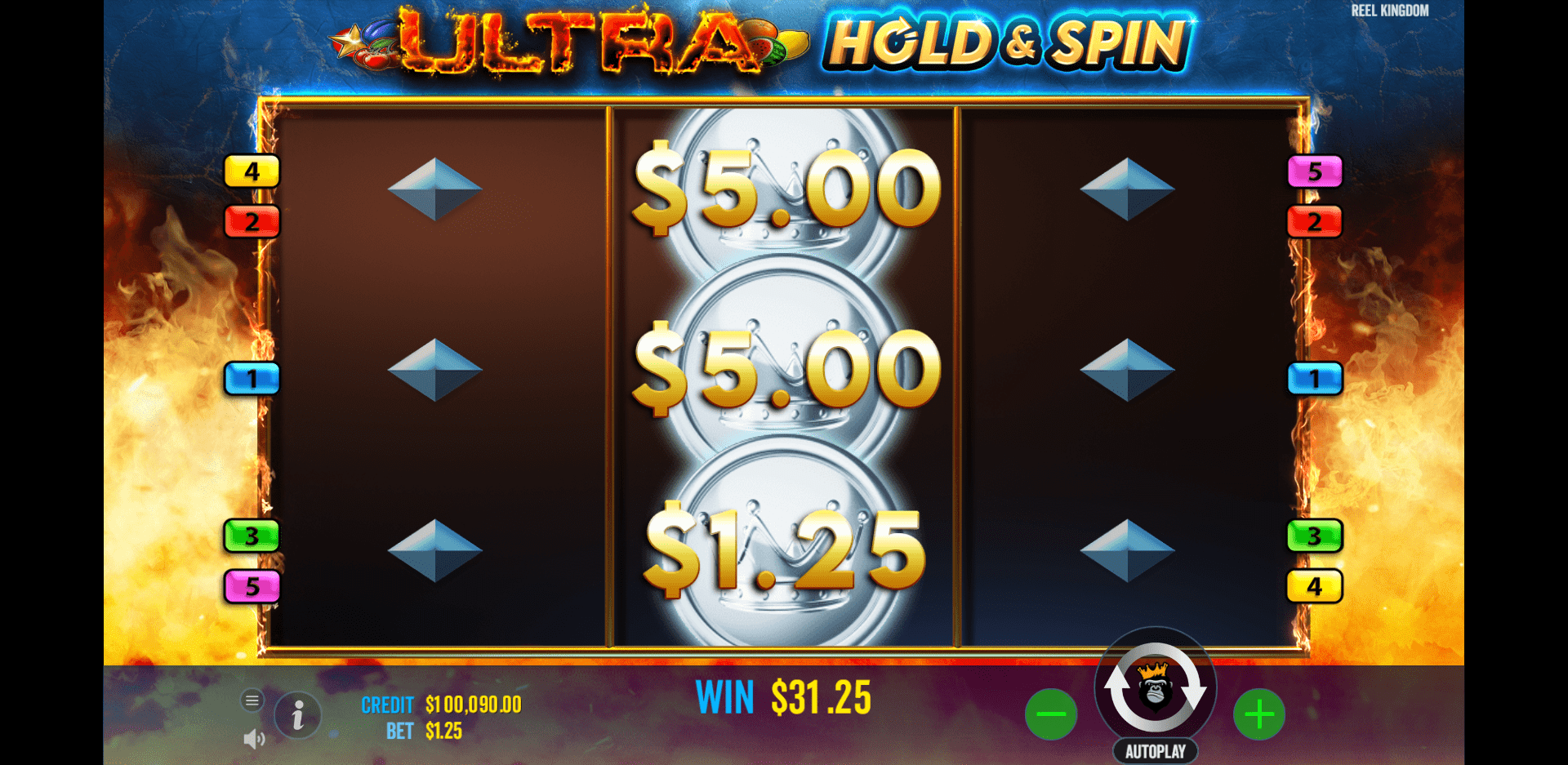 Ultra Hold & Burn video slot Feature