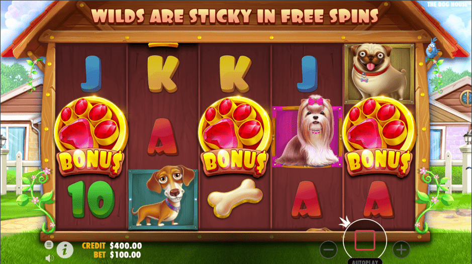 The Dog House Video Slot Free Spins Trigger