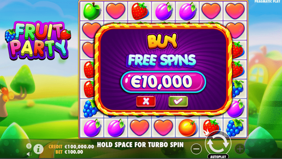 Fruit Party Video Slot Buy Free Spins