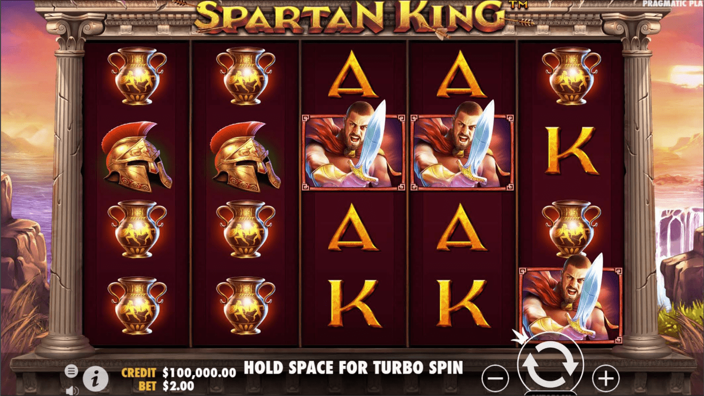 Spartan King Video Slot Base game
