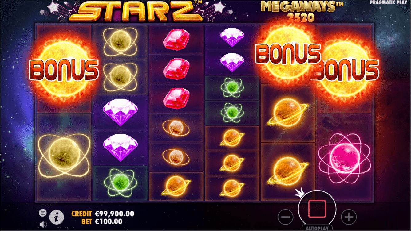 Starz Megaways Video Slot Bonus Symbols