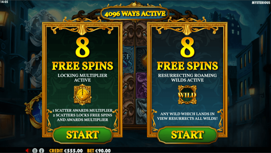 Mysterious Video Slot Free Spins Choice